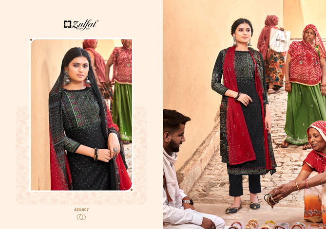 Zulfat Riyasat Heavy Cotton Fancy Festive Wear Designer Dress Material Collection